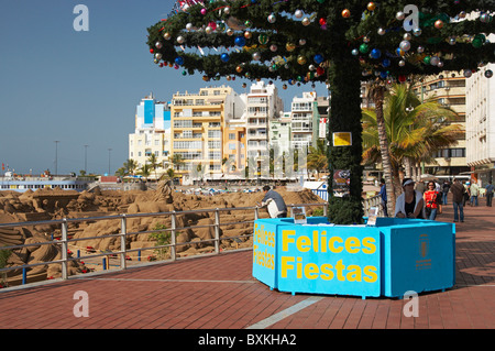 Las Canteras Strand In Las Palmas Stockfoto