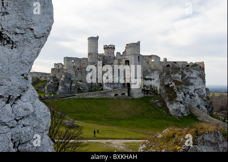 Ogrodzieniec Schloss, schlesischen Voiodeship, Polen Stockfoto