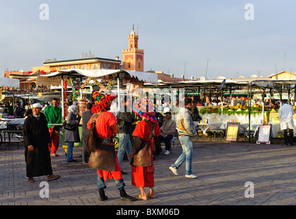 Wasser Verkäufer Djemaa el Fna Platz Stockfoto