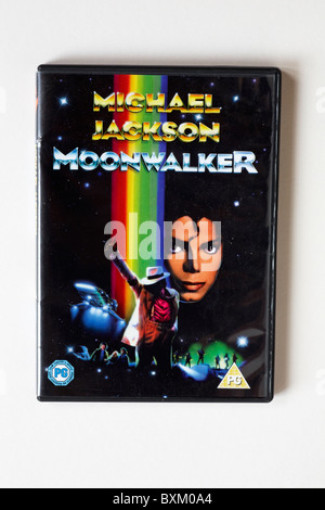 Michael Jackson Moonwalker DVD auf weißem Hintergrund Stockfoto