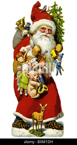 Tradition / Folklore, Deutschland, Weihnachtsmann, um 1929, Zusatz-Rechte-Clearenzen-nicht vorhanden Stockfoto