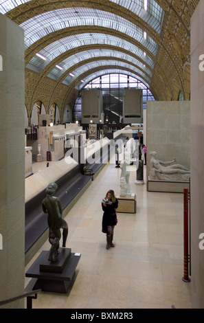 Haupthalle, Musée d ' Orsay, Paris, Frankreich Stockfoto