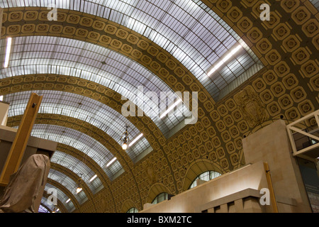 Dach der Haupthalle, Musée d ' Orsay, Paris, Frankreich Stockfoto