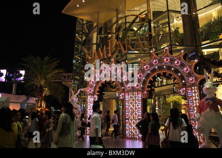 Weihnachten-Threme im Siam Paragon Shopping Center, Bangkok, Thailand Stockfoto