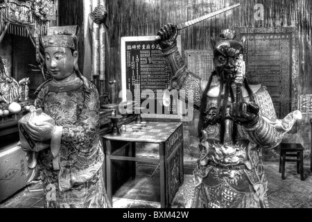 Tai O, Lantau Island, Hong Kong, China, Asien, im Detail der Yeung Hau Tempel Stockfoto