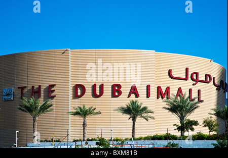 Außenseite der Dubai Mall, das neueste Einkaufszentrum in Dubai, Vereinigte Arabische Emirate, UAE, eröffnet im November 2008 Stockfoto