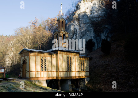 Holzkirche (geb. 1901) in Ojców, Polen Stockfoto