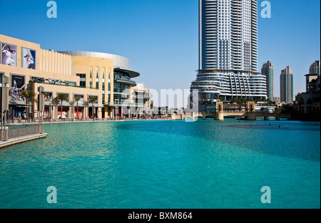 Die Dubai Mall und dem 5 Sterne Luxus Address Hotel in Downtown Dubai, Vereinigte Arabische Emirate, Vereinigte Arabische Emirate Stockfoto