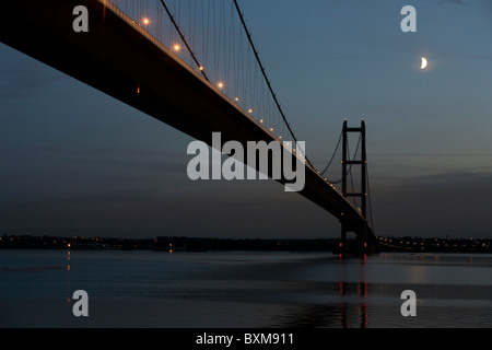 Humber Bridge, Beitritt East Yorkshire mit North Lincolnshire, England Stockfoto