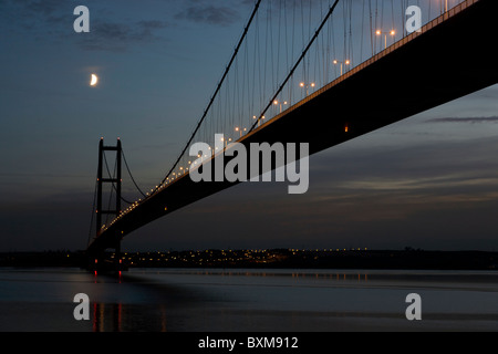 Humber Bridge, Beitritt East Yorkshire mit North Lincolnshire, England Stockfoto