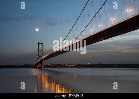 Humber Bridge, Beitritt East Yorkshire mit North Lincolnshire, England Stockfoto