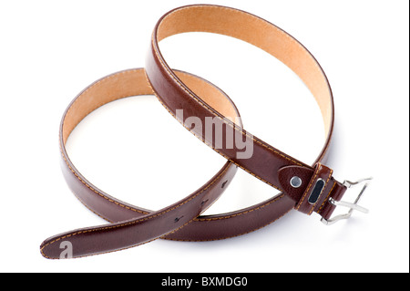 Objekt auf weiß - Gürtel in der Nähe Stockfoto