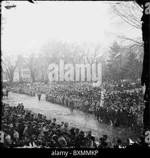 Washington, District Of Columbia. Menge am zweiten Amtseinführung von Präsident Abraham Lincoln Stockfoto