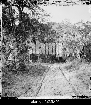 Charleston, South Carolina. Innenansicht von Fort Sumter Stockfoto