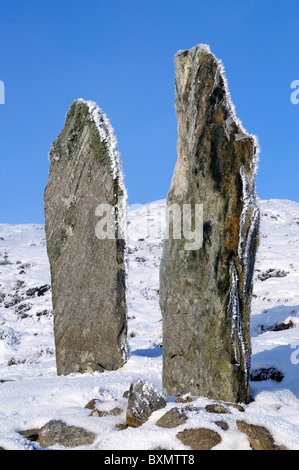 Calanais VIII oder Callanish VIII Steinkreis auf der Isle of Lewis Stockfoto