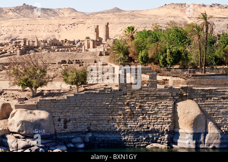 Ägypten Assuan späten Chnum Tempel Stockfoto