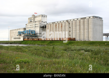 Getreidesilo in Churchill, Manitoba, Kanada Stockfoto