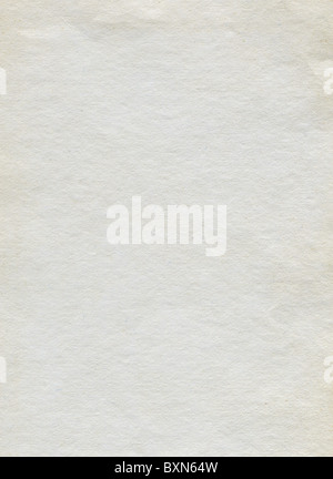 Strukturierte weiße körnige Recyclingpapier mit Naturfaser-Teile Stockfoto