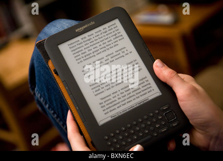 Amazon.com Kindle e-Reader. Stockfoto