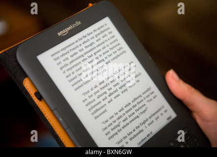 Amazon.com Kindle e-Reader. Stockfoto