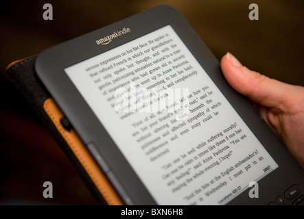 Amazon.com Kindle e-Reader. Stockfoto