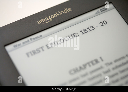 Amazon.com Kindle e-Reader. Stockfoto