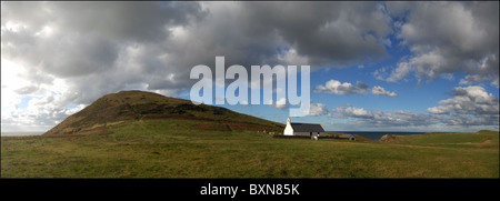 Panoramicphoto Mwnt West Wales Stockfoto