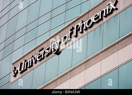 Ein University of Phoenix gewinnorientierten College. Stockfoto