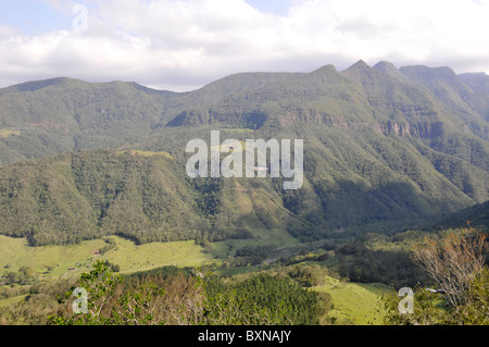 Klippen bei Serra Do Rio tun Rastro, Lauro Müller, Santa Catarina, Brasilien Stockfoto