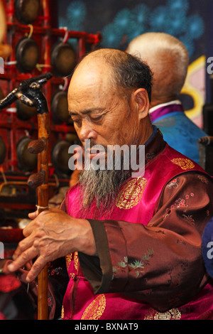 Orchester der Naxi in Lijiang, Provinz Yunnan, China Stockfoto