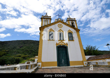 Kirche Nossa Senhora da Lapa, Ribeirao da Ilha, Florianopolis, Santa Catarina, Brasilien Stockfoto