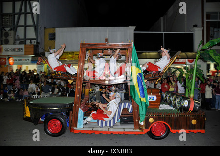 Streetparade, Oktoberfest, Blumenau, Santa Catarina, Brasilien Stockfoto