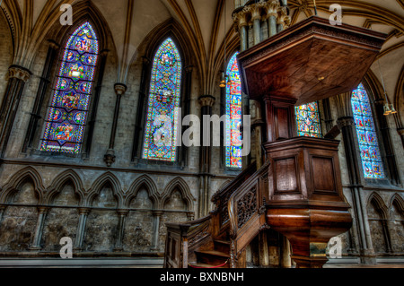 Innen Lincoln Kathedrale Stockfoto