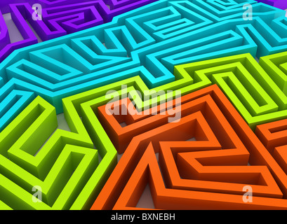 3D abstrakten Hintergrund. Stockfoto