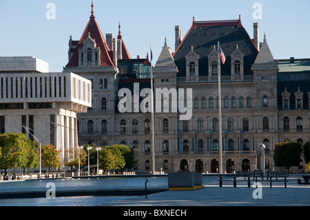 Empire State Plaza in Albany, das State Capitol von New York in den USA Stockfoto