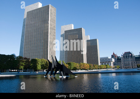 Empire State Plaza in Albany, das State Capitol von New York in den USA Stockfoto