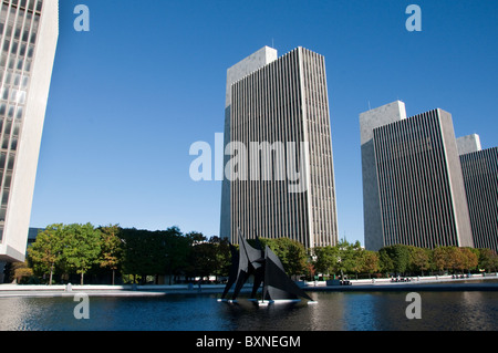 Empire State Plaza in Albany, das State Capitol von New York in den USA Stockfoto