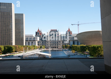 Empire State Plaza in Albany, das State Capitol von New York in den USA Stockfoto