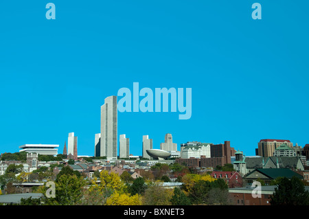 Die Skyline von Albany, der Hauptstadt von New York in den USA Stockfoto