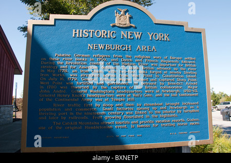 Albany, der Hauptstadt von New York in den USA anmelden Stockfoto