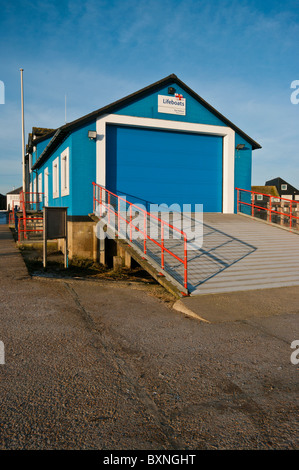 RNLI Lifeboat Bootshaus Rye Harbour East Sussex England Stockfoto