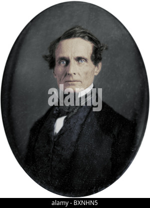 JEFFERSON DAVIS (1808 – 1889) Präsident der Konföderierten Armee während des amerikanischen Bürgerkrieges Stockfoto