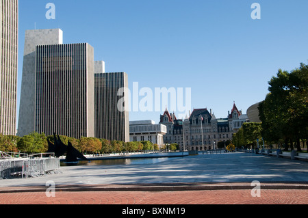 Empire State Plaza in Albany, das State Capitol von New York in den USA Stockfoto