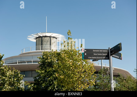 Internationalen Bahnhof Ashford Stockfoto