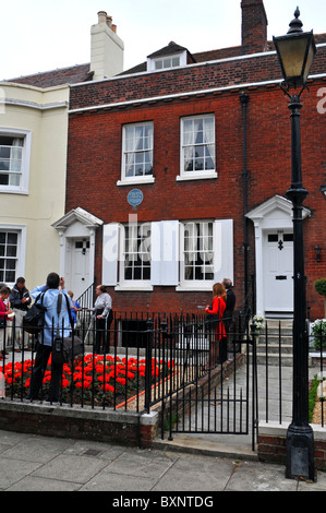 Charles Dickens Geburtshaus und Wohnhaus und jetzt ein Museum, Portsmouth, Hampshire, England, UK Stockfoto