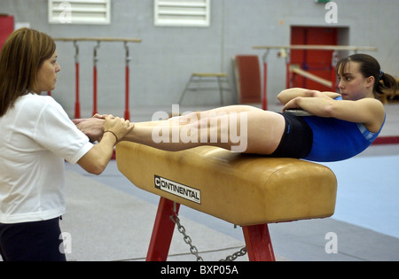 Beth Tweddle während Fitness-training Stockfoto