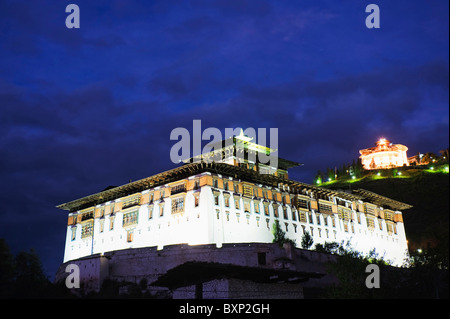 Paro Rinpung Dzong (1644), Paro, Bhutan, Asien Stockfoto