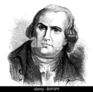 US-amerikanischer Bankier und Robert Morris (1734 – 1806) wird gutgeschrieben als "Finanzier der amerikanischen Revolution." Stockfoto