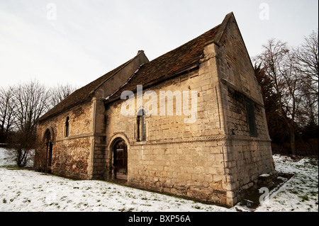 Interieur/Exterieur/Detail der Cambridge Aussätzigen Kapelle, auch bekannt als Aussätziger Chapel of St. Mary Magdalene. Stockfoto