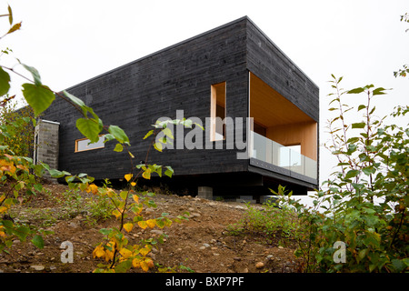 Alaska, großen See, Happy Trails Kennel. Martin Buser Haus. Stockfoto